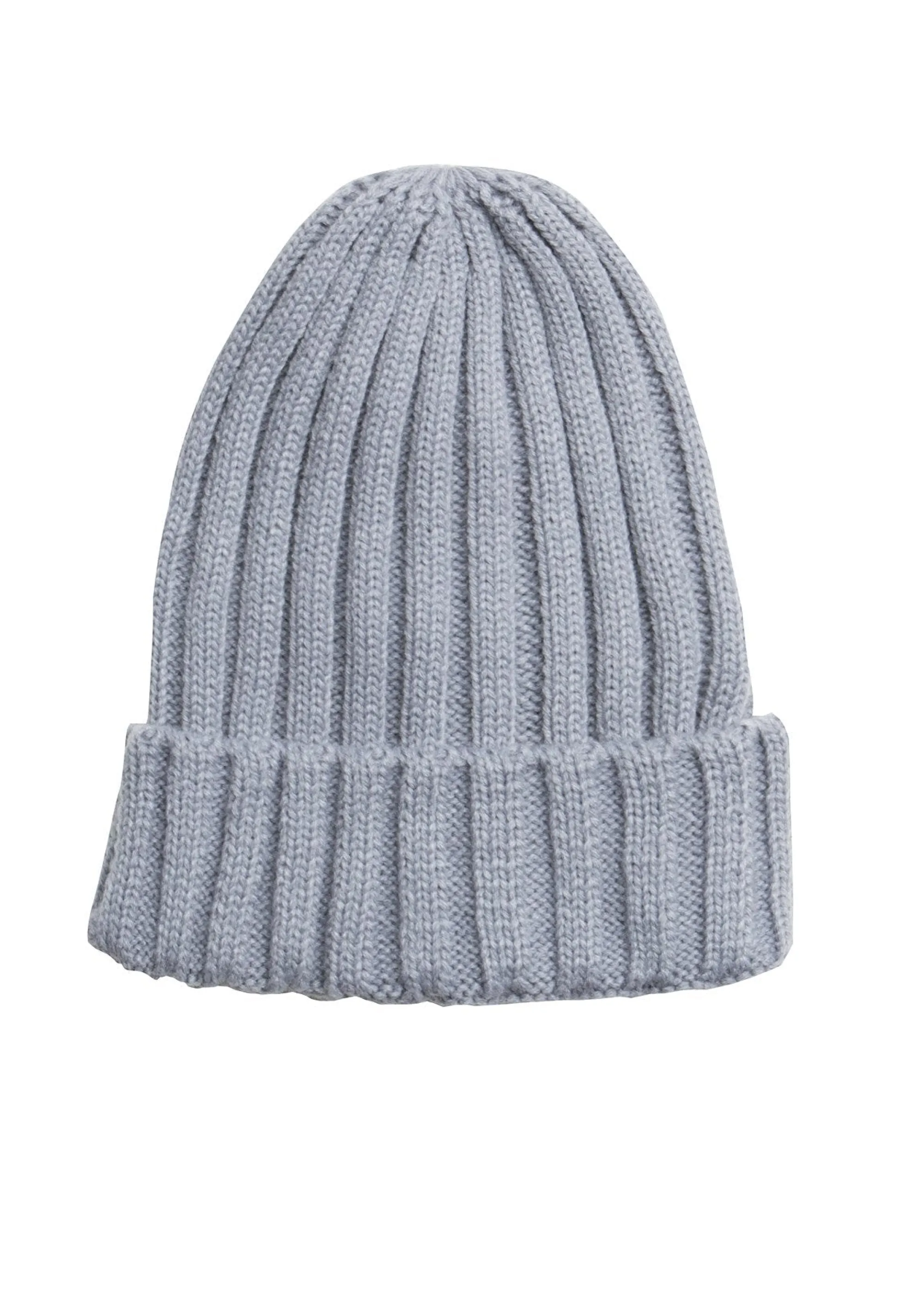 Missy Empire Danni Grey Plain Ribbed Beanie^Women Hats