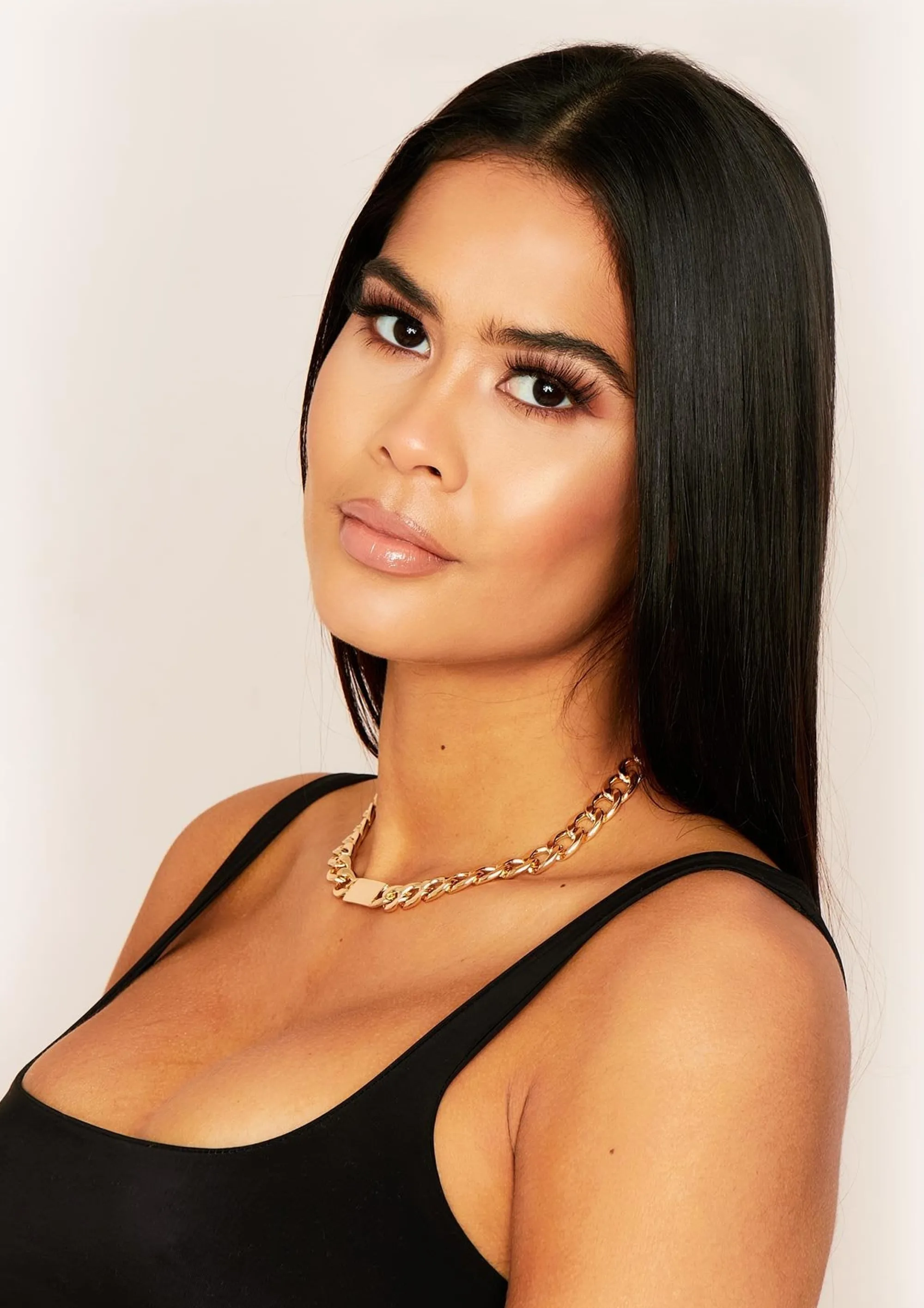 Missy Empire Faith Gold Chunky Signet Chain Necklace^Women Necklaces