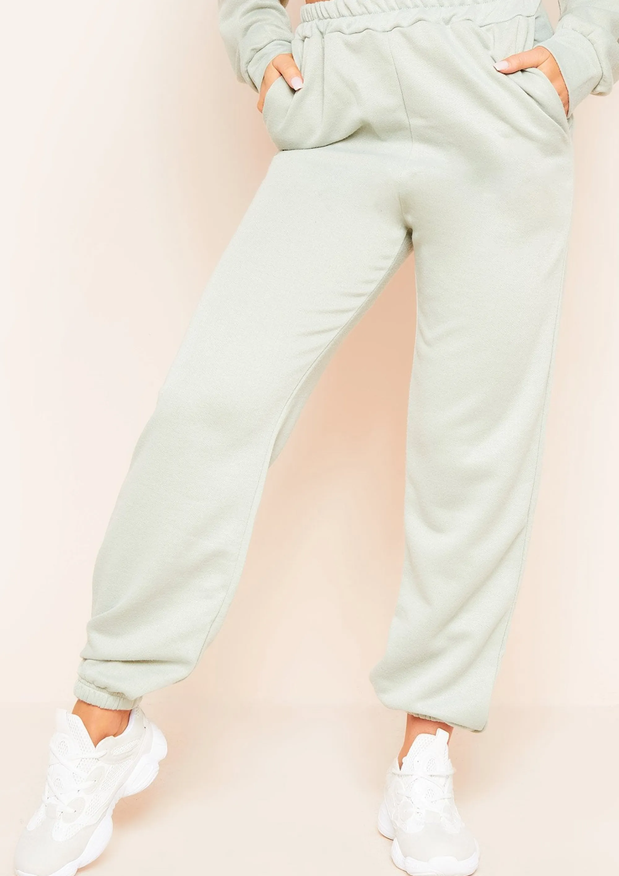 Missy Empire Hilma Olive Casual Loopback Joggers^Women Loungewear