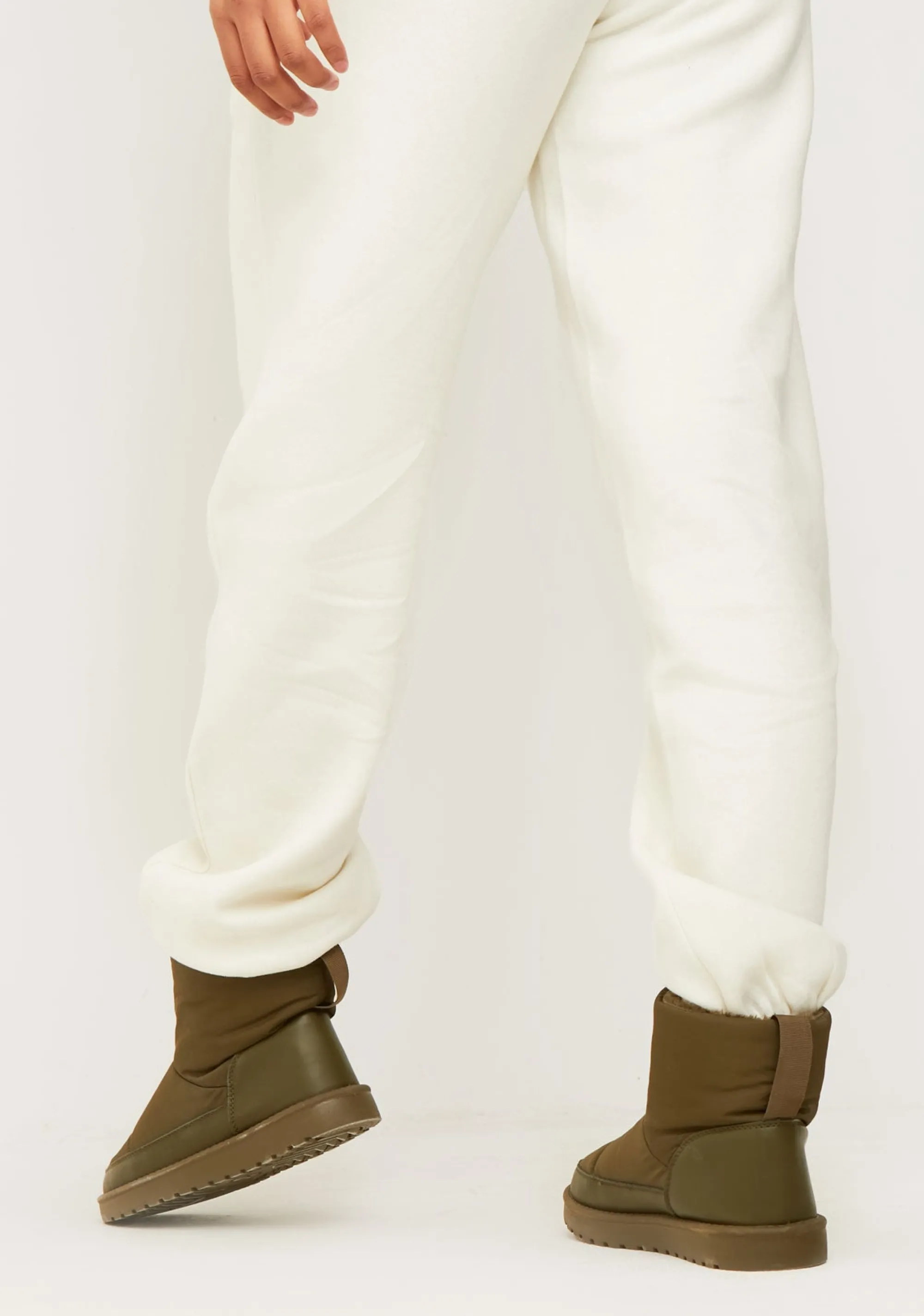 Missy Empire Jianna Cream Embroidered Cuffed Joggers^Women Tracksuits